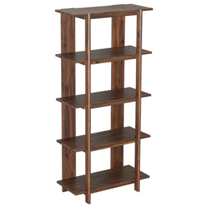 English Elm Christopher Knight Home® - 4-Tier Acacia Wood Bookcase with Anti-Tip Kit, Heavy-Duty Open Shelves Holds 120 lbs Each, Sleek Storage Solution Walnut N758P294084W