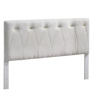 English Elm Sinclair Tufted Twin Platform Bed with Gold-Tone Accents, Plush Teddy Fabric, Adjustable Headboard Wheat 60.39 L x 26.37 W x 7.28 H B078P400738