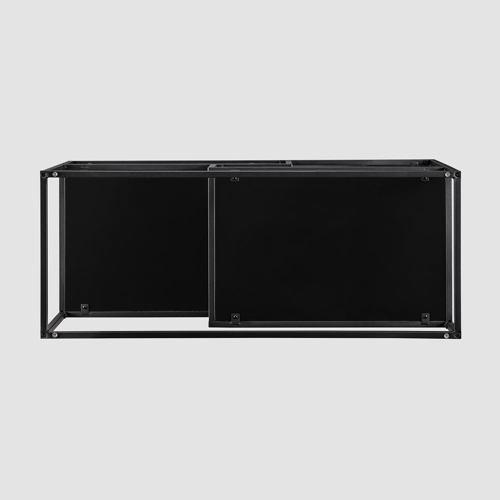 40" Contemporary Metal TV Stand - Solid Black MAYM9ESB Walker Edison