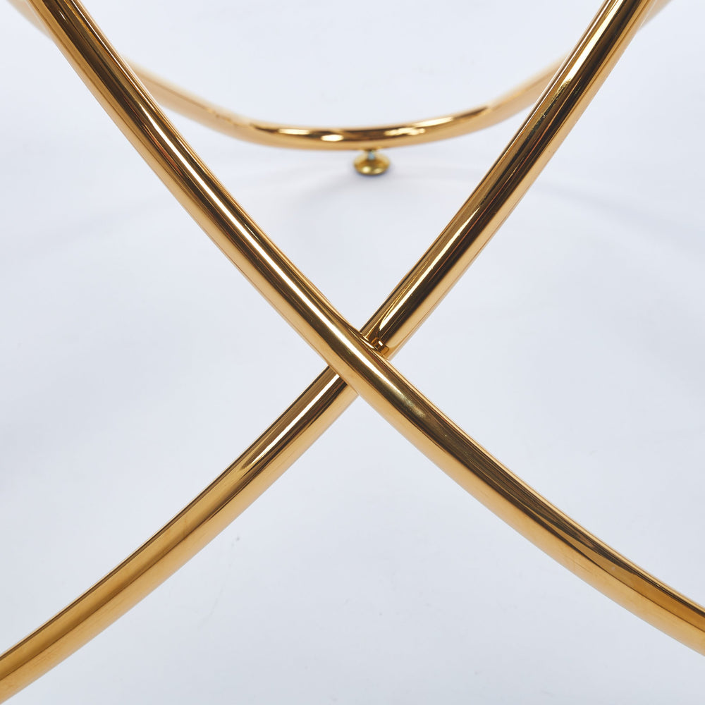 English Elm 1+4,5Pieces Mid-Century Dining Set - Elegant Glass Top Table For 4-6 With Sturdy Metal Legs & Style W234S00130