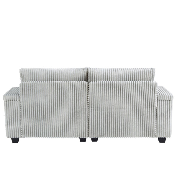 English Elm Swivel Barrel Accent Chair Chenille Tufted Round Club Seat for Living Room Lounge Light Grey N719S002270R