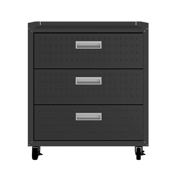 Manhattan Comfort Fortress Modern Garage Cabinet Charcoal Grey 4GMCC-CH