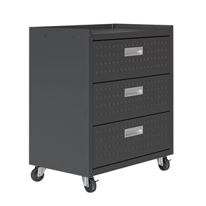 Manhattan Comfort Fortress Modern Garage Cabinet Charcoal Grey 4GMCC-CH