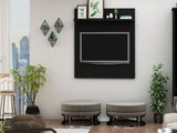 Manhattan Comfort Tribeca Mid-Century Modern TV Panel Black 4PMC70