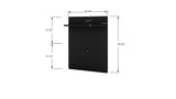 Manhattan Comfort Tribeca Mid-Century Modern TV Panel Black 4PMC70