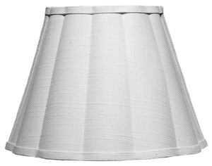 Jamie Young Co. Scalloped Linen Wall Sconce Artisan Iron Frame Dimmable Light for Bedroom Hallway 4SCAL-SCWH