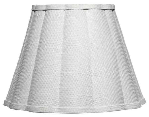 Jamie Young Co. Scalloped Linen Wall Sconce Artisan Iron Frame Dimmable Light for Bedroom Hallway 4SCAL-SCWH