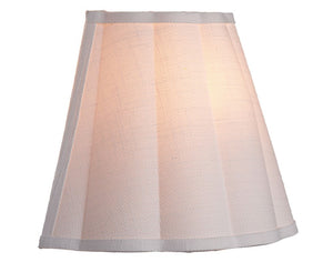 Scalloped Linen Wall Sconce Artisan Iron Frame Dimmable Light for Bedroom Hallway