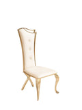 VIG Furniture Modrest Bonnie - Modern Beige Velvet & Champagne Gold Dining Chair (Set of 2) VGZA-Y906-BGE-GLD