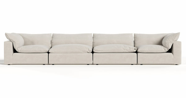 VIG Furniture Garman Modern Light Grey Modular Sofa - 4-Piece Sectional, Plush Comfort, Durable Frame, Versatile Configurations VGKKKF2651-MOD-GRY-SECT-4-Piece Sectional