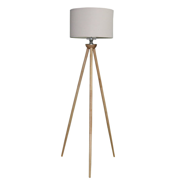 English Elm Ashcroft Furniture - Tall Wooden Strip Floor Lamp - Energy-Efficient Led Light For Modern Living Room & Office Spaces B183P315094