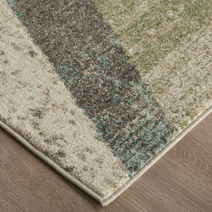 Feizy Rugs Eden Modern Geometric Area Rug - Elevate Your Home Décor With Stunning Color Block Design And Style Ivory,Blue,Green Polypropylene Edn39qvfivymlte70