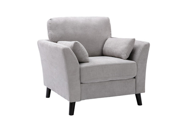 English Elm Damiano Three Piece Woven Fabric Living Room Set with Sofa Loveseat and Accent Chair B2749S00148