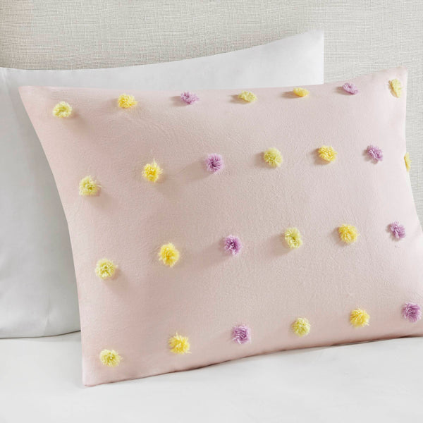 English Elm 5PCS Cotton Sateen Duvet Set Full/Queen with 300TC Printed Face, 2 Shams & 2 Decorative Pillows, Breathable Comfort Pink 22.83 L x 20.87 W x 9.84 H B035P341217