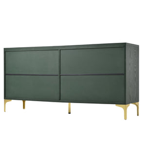 English Elm Modern 60" Olive Green Sideboard with 4 Soft-Close Doors, Adjustable Shelves, 220lb Top Load Capacity W2696P279974