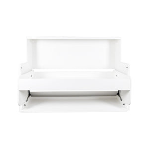 English Elm Murphy Space-Saving Bed with Built-In Desk — Foldaway Horizontal or Vertical Cabinet for Small Rooms W331S00149