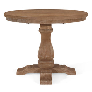 English Elm Christopher Knight Home® - Oval Extension Dining Table – Elegant Rubberwood Design With Natural Finish & Pedestal Base For Style N771P355872G_N771P355873G