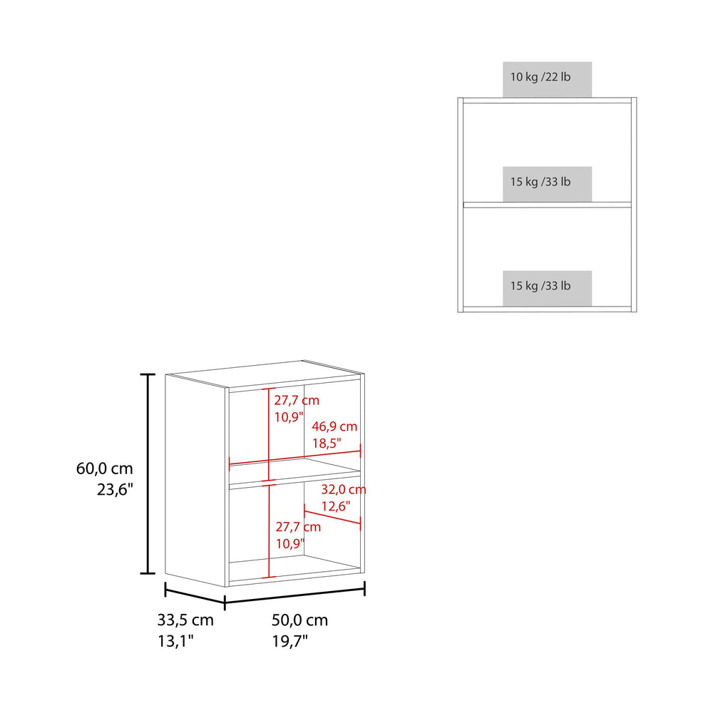 English Elm Manchester Wall Cabinet 20" Wide One-Door with Two Shelves — Space-Saving, Sleek White Finish, Easy Install Black 26 L x 21 W x 4 H B200P235846