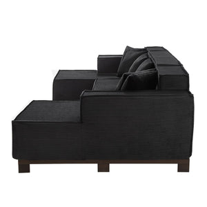 English Elm Swivel Barrel Accent Chair Chenille Tufted Round Club Seat for Living Room Lounge Black N719S002220B