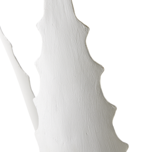 Agave White Objet - Stunning Wrought Iron Sculpture Inspired by Nature, 28" Height, 39" Diameter