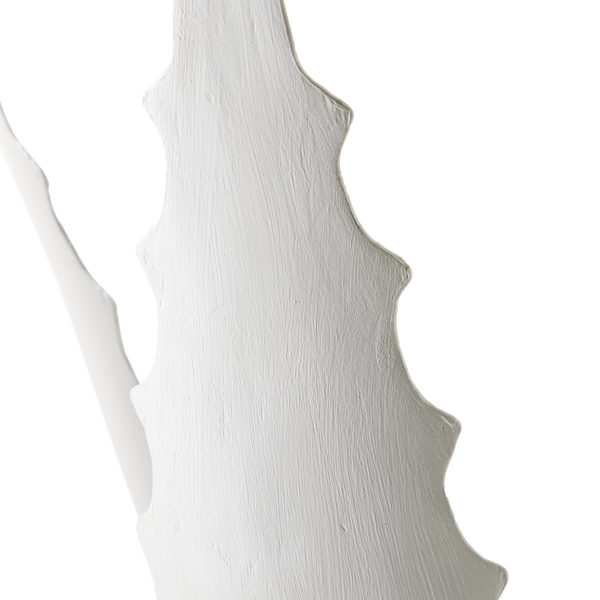 Agave White Objet - Stunning Wrought Iron Sculpture Inspired by Nature, 28" Height, 39" Diameter