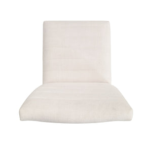 English Elm Christopher Knight Home® - 7-Pieces Upholstered Dining Set with Rubberwood Frame, Mid-Century Modern, Channel-Stitch Chairs Black + Dark Walnut,Light beige 73471.00LBGE_6_N768P247991W