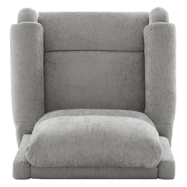 English Elm Manual Recliner Swivel Rocker Massage Chair Chenille Nursery and Living Room Seat Grey N763P347287E