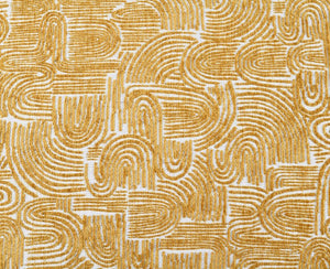 English Elm Contemporary Sculpted Barrel-Back Arm Chair with Smooth Casters, Neutral Textured Upholstery, Stylish Accent Seating Yellow 38 L x 29 W x 35 H B2741P401424