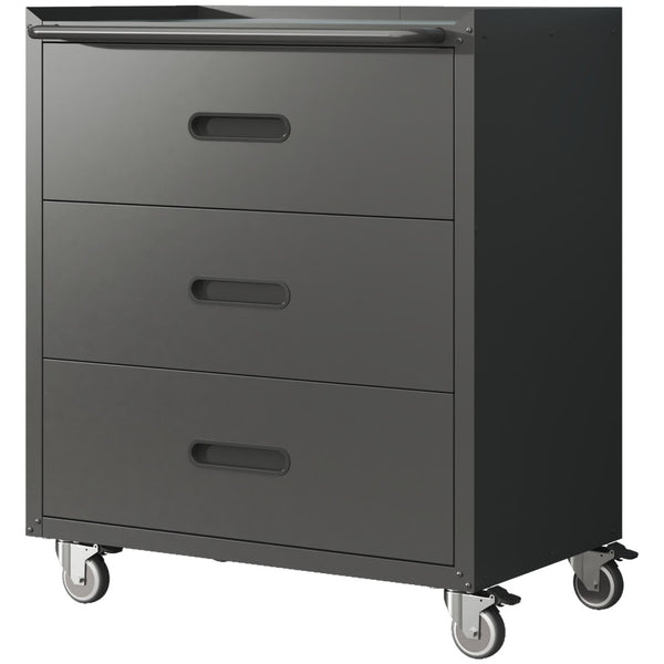 English Elm Heavy-duty Rolling Steel Tool Cabinet 3 Drawer Garage Organizer with Locking Casters T2398P242683