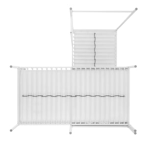 Devan Modern L-Shape Bunk Bed with Fun Cut-Out Panels - Space-Saving Design in White & Terracotta