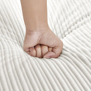 English Elm 41.7" Modern Single Sofa Couch With Movable Ottoman, Usb Ports, Hidden Storage & Cup Holders In Beige N719S001841A