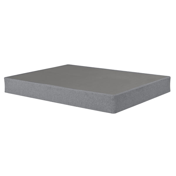 English Elm 9 9 in. Foldable Full Size Metal Mattress Foundation Box Spring Base, Portable, Sturdy, Gray Cover B011P206778