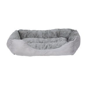 English Elm Modern Wooden Foldable Desk with Hutch Walnut Mid-Century Extendable Workstation LED Shelves Cat Bed N843MP001W