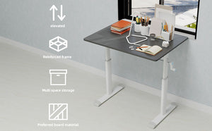English Elm Adjustable Study Desk For All Ages – Ergonomic Height-Adjustable, Compact Design For Home & Office W1935P338357