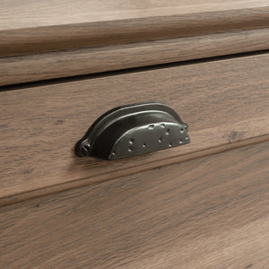 English Elm Lateral File Cabinet In Warm Brown Finish - Durable, Smooth-Gliding Drawers For Organized Workspaces B356P402598