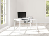 OSP Home Furnishings 48"W White Writing Desk  White