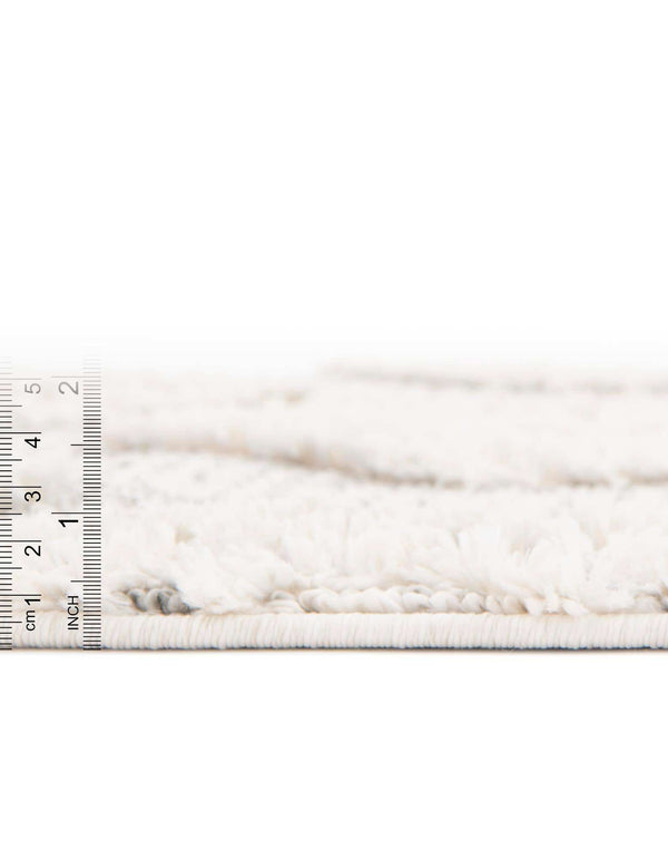 Unique Loom Cherokee Gatlinburg Machine Made Geometric Rug Ivory, Gray 9' 0" x 12' 2"