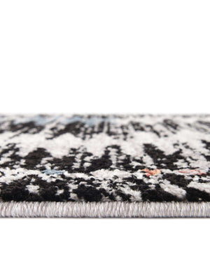 Unique Loom Aramis Landon Machine Made Tribal Rug Multi, Black/Ivory/Light Blue/Terracotta/Orange 7' 10" x 10' 0"