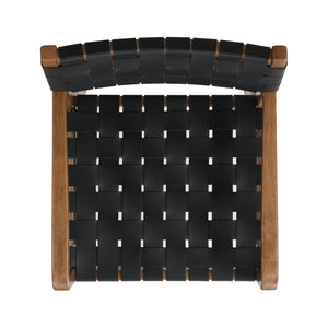 English Elm Christopher Knight Home® - DINING Chair Set of 2 PU Leather Dining Chairs with Rubberwood Frame, Modern Industrial Elegance Black 74689.00BLK