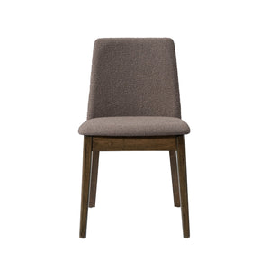 English Elm Christopher Knight Home® - Upholstered Modern Armless Dining Chair Set of 2 with Ergonomic Curved Back & Solid Wood Frame Durable Fabric Brown,Walnut N771P330590W