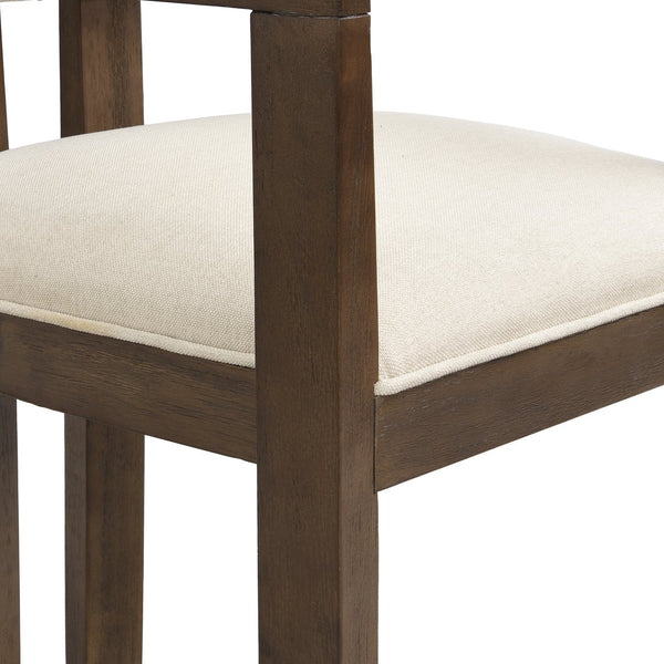 English Elm Christopher Knight Home® - N771P197053H Bouclé Upholstered Dining Chair with Wire-Brushed Rubberwood Frame, Modern Comfort Walnut N771P361737T