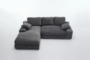 English Elm 99*69" Modular L-Shaped Sectional Sofa Set - Modern Minimalist Design, No Assembly, Versatile Comfort! W1829S00058