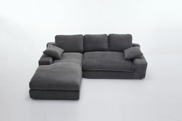 English Elm 99*69" Modular L-Shaped Sectional Sofa Set - Modern Minimalist Design, No Assembly, Versatile Comfort! W1829S00058