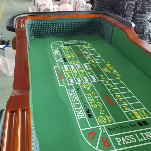 English Elm Craps Table Top Replacement Green Felt Casino Layout for Ino Design Game Room Play W2748P222816