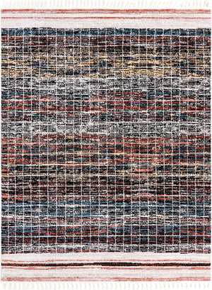 Unique Loom Aramis Oliver Machine Made Tribal Rug Multi, Black/Ivory/Rust Red/Light Blue/Light Brown/Beige 7' 10" x 10' 0"