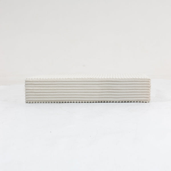 English Elm Modular Single Armrest Backrest For Sectional Sofa - Stylish Beige Comfort & Custom Fit Module W3098P257006