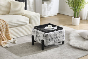 English Elm Modern minimalist living room table with polyester finish, compact 22" square, lightweight elegant design Cream W2100P263009