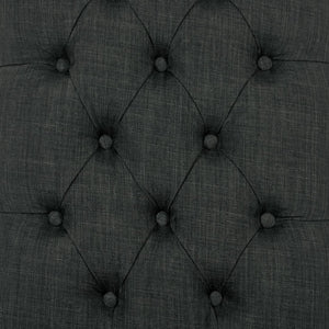 OSP Home Furnishings Jessica Tufted Dining Chair Charcoal