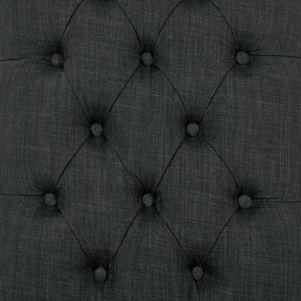 OSP Home Furnishings Jessica Tufted Dining Chair Charcoal