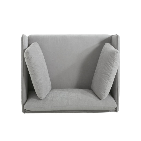 English Elm Christopher Knight Home® - 39" Vintage Grey Lounge Chair - Stylish Polyester Upholstery, Sturdy Wood Frame, Perfect For Any Room N767P208310G